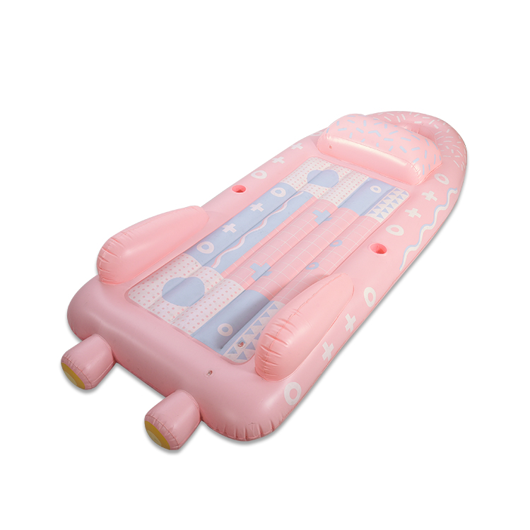 粉色充气飞船浮床 粉色充气飞船浮床