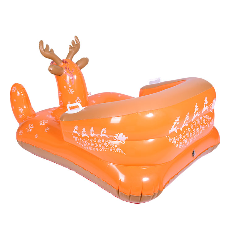 驯鹿充气滑雪橇玩具