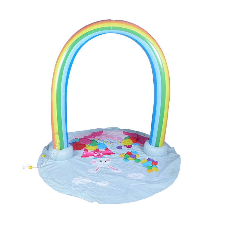彩虹拱门喷水垫儿童玩具