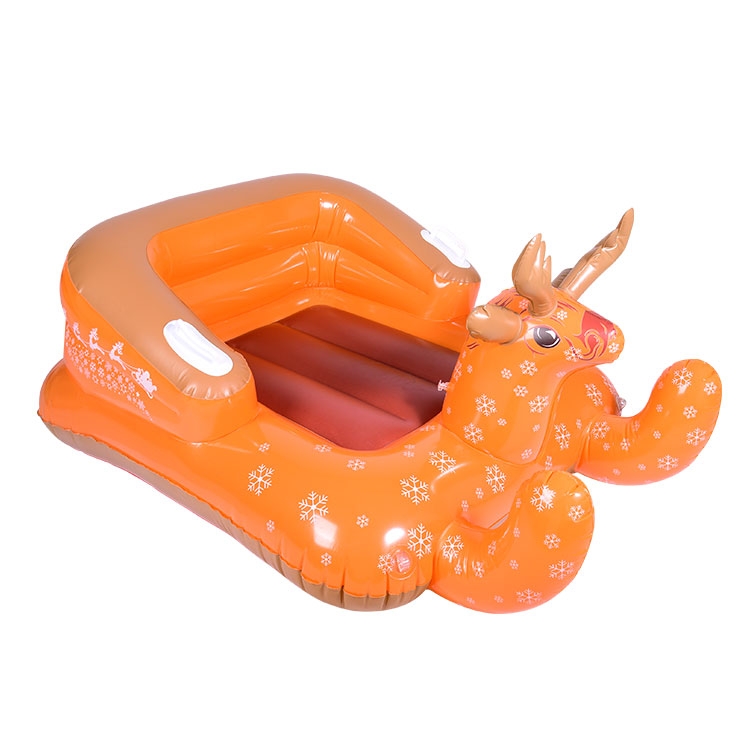 驯鹿充气滑雪橇玩具