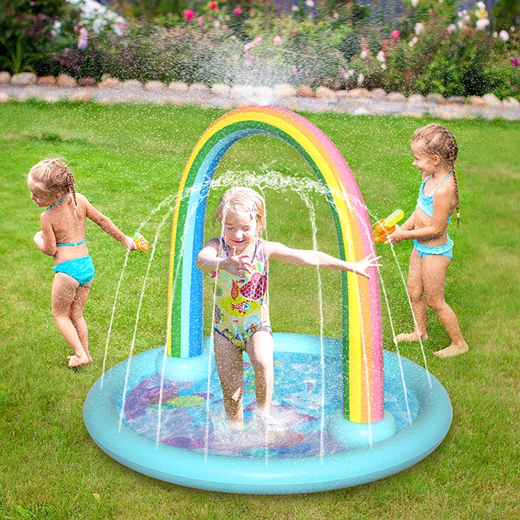 彩虹拱门喷水垫儿童玩具
